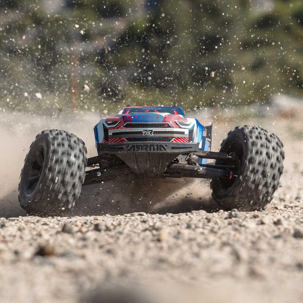 ARRMA Kraton 6S V6 4X4 BLX Brushless Monster 1/8 RTR bleu ARA8608V6T4