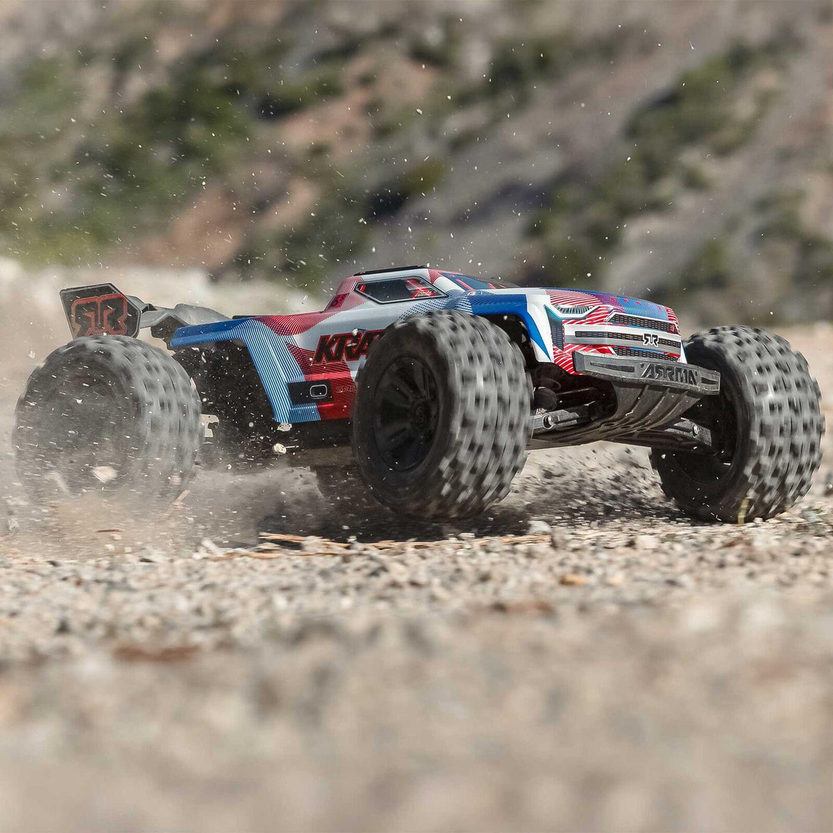 ARRMA Kraton 6S V6 4X4 BLX Brushless Monster 1/8 RTR bleu ARA8608V6T4