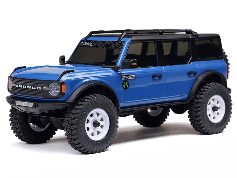 Crawler 1/30 Ford Bronco 4X4 RTR SCX30 bleu - AXI-2048T1