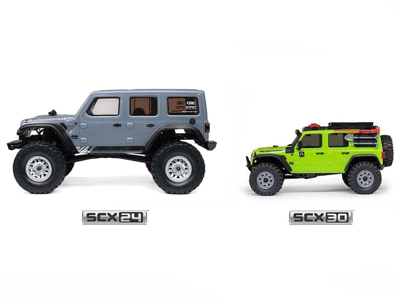 Crawler 1/30 Jeep Wrangler JLU 4X4 RTR SCX30 blanc - AXI-2261T2