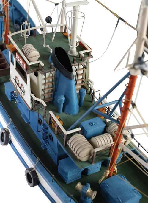 Maquette de bateau en bois 20142 de pêche au thon cantabrique Virgen del Mar 1:50