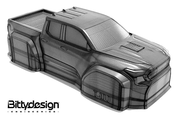 Carrosserie transparente prédécoupée pour Traxxas TRX-4M T-400 1/18 - BDTRX-18T400