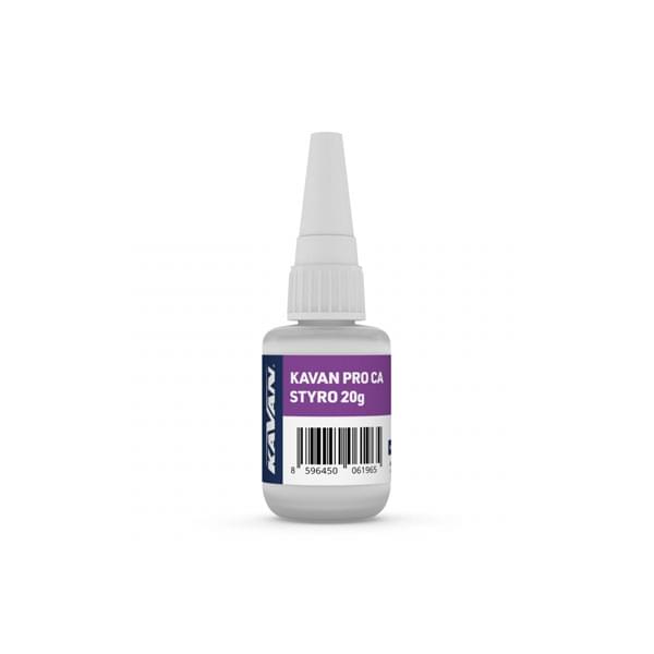 Colle cyano 20g Kavan Pro pour mousse de polystyrène, bois