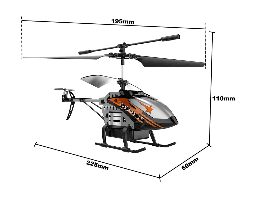 Petit Hélicoptère RC DF-180 birotor RTF – DF Models 9630