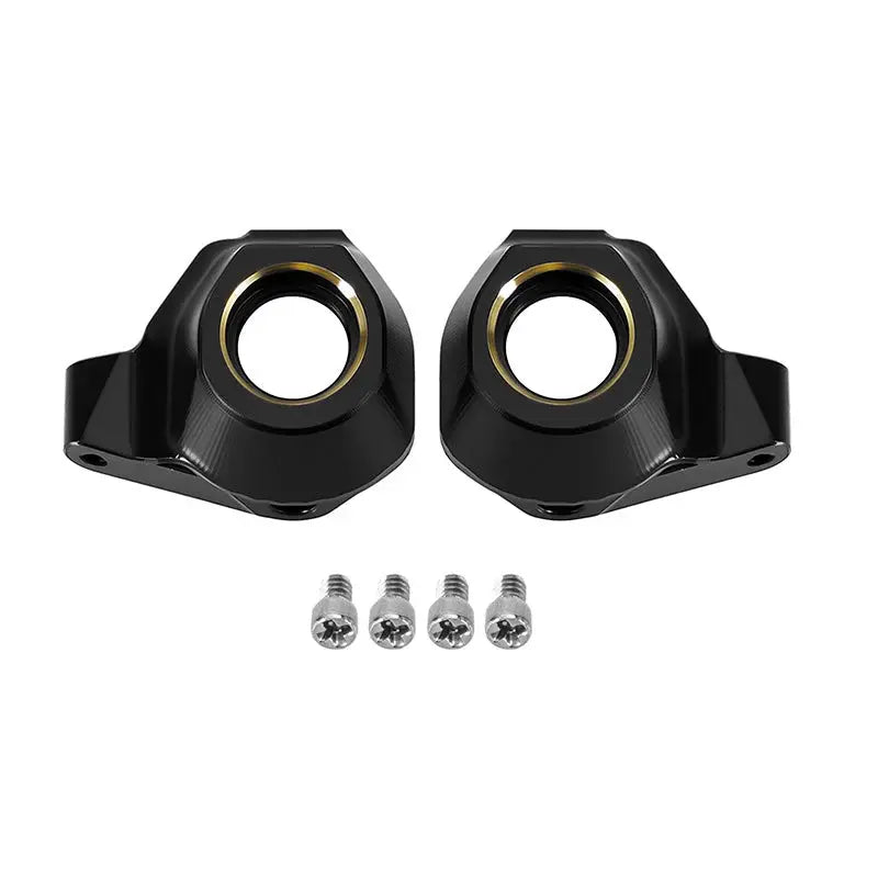 Fusées de direction en laiton noir Injora pour Axial SCX30 1/30