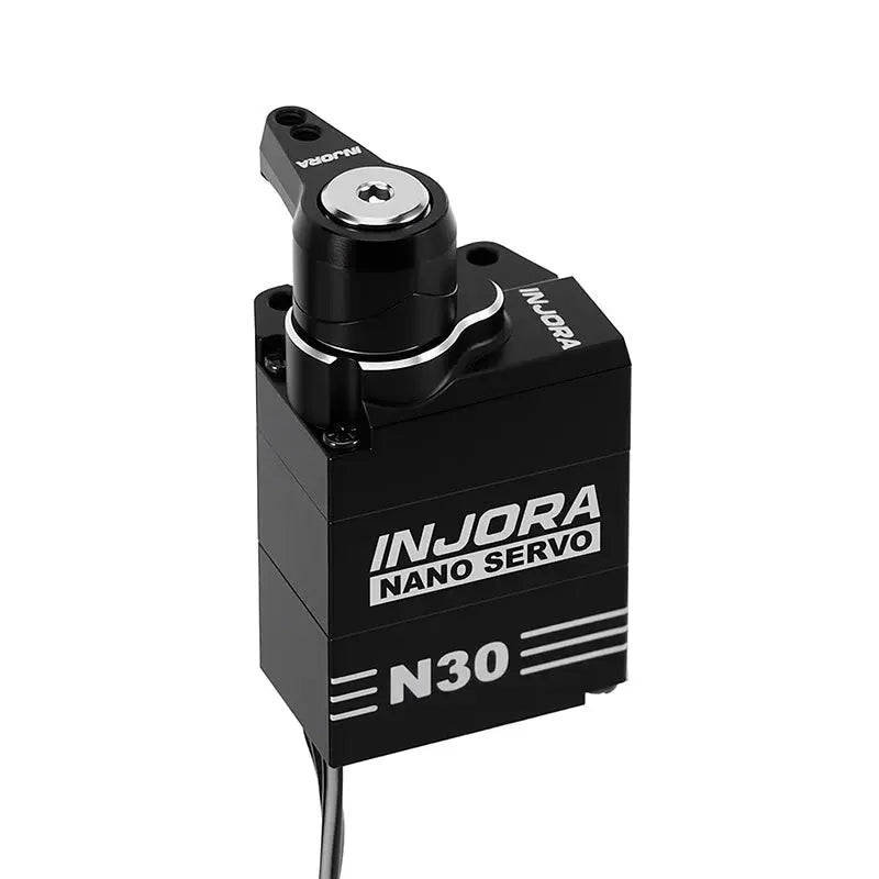 Servo N30 Nano en aluminium avec servo-sauveur Injora pour SCX30 1/30