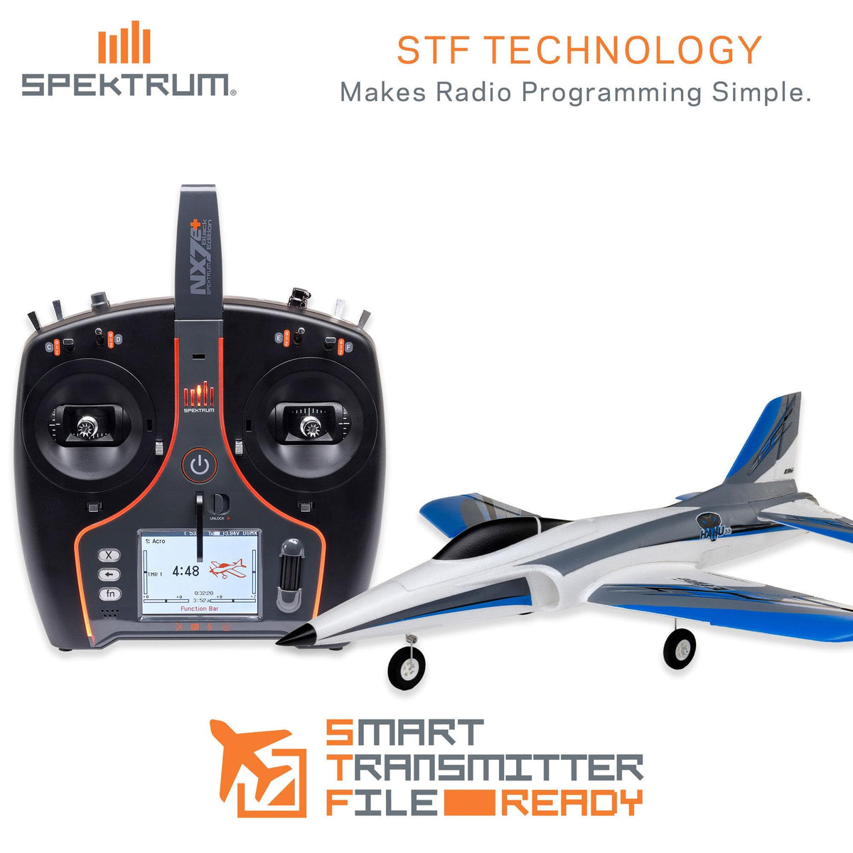 Jet RC E-flite Habu SS 50mm EDF BNF Basic AS3X+ SAFE - EFL-3134