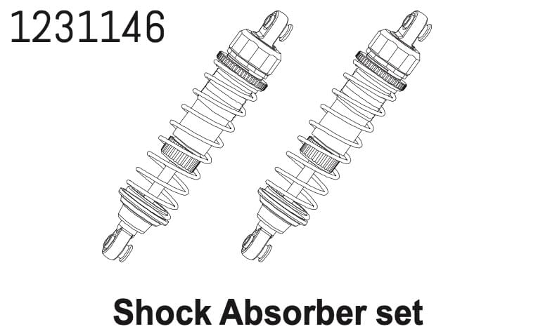 Ensemble d'amortisseurs pour CR4.4 (2) - 1231146 - Breizh Modélisme.