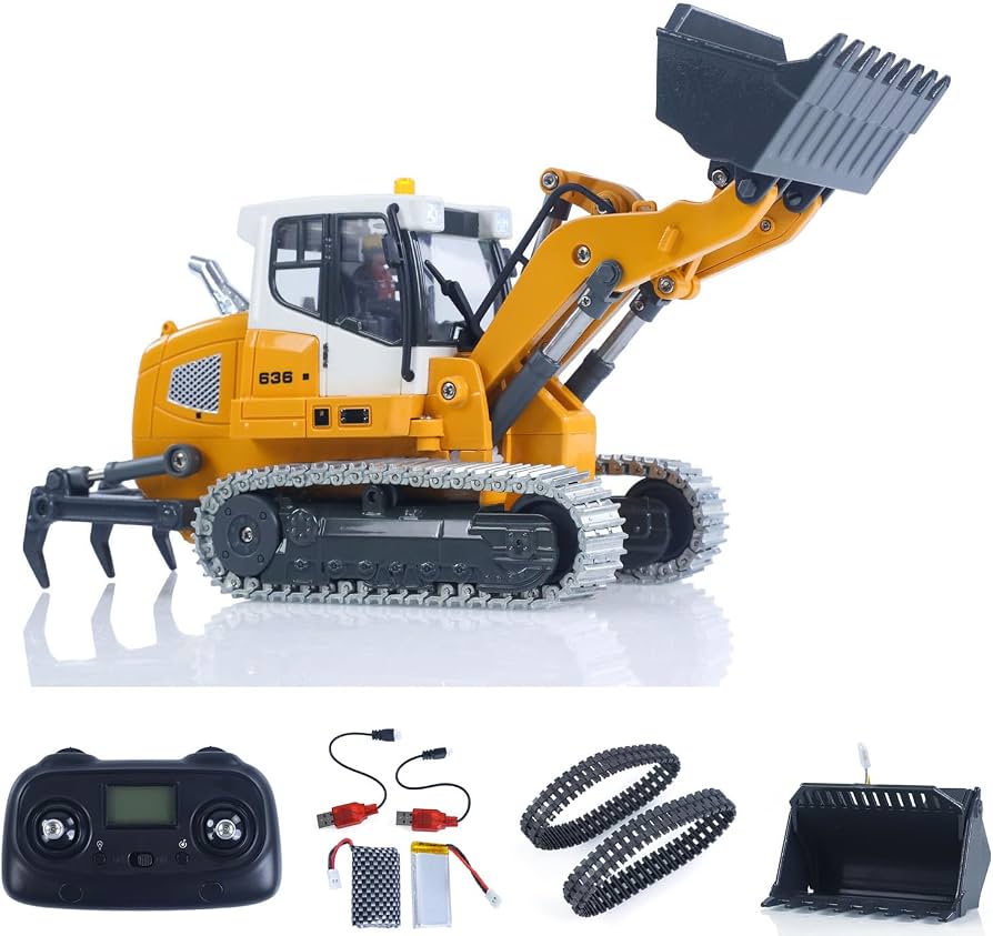 Bulldozer RC FM Electrics FM636 1/50 à chenilles