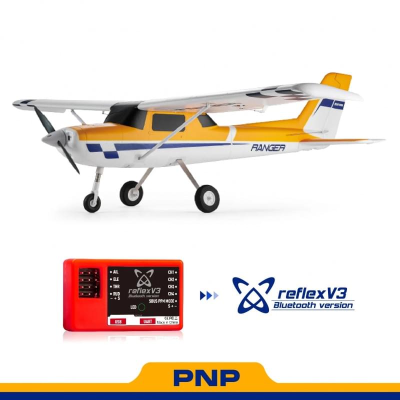 Avion FMS 1220mm Ranger V2 EP PNP reflex V3 jaune FMS147 (sans accu, chargeur, radio)