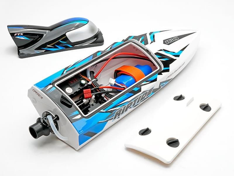 Bateau RC haute vitesse Riptide Turbojet Brushless 41cm bleu