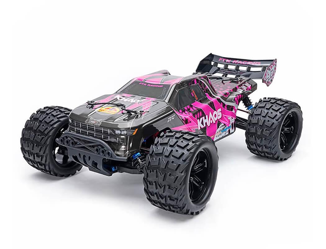 FTX Khaos 1/10 Truggy Tout-Terrain Brushless 3S 4WD – Fushia (FTX5564)