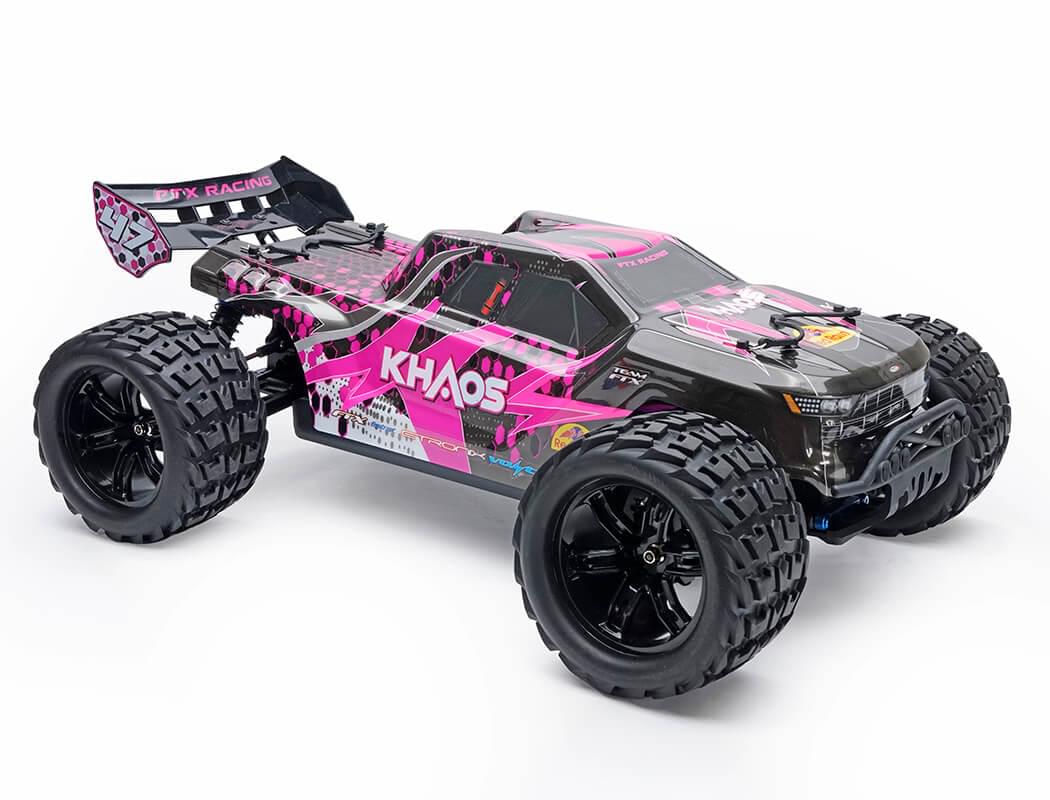 FTX Khaos 1/10 Truggy Tout-Terrain Brushless 3S 4WD – Fushia (FTX5564)