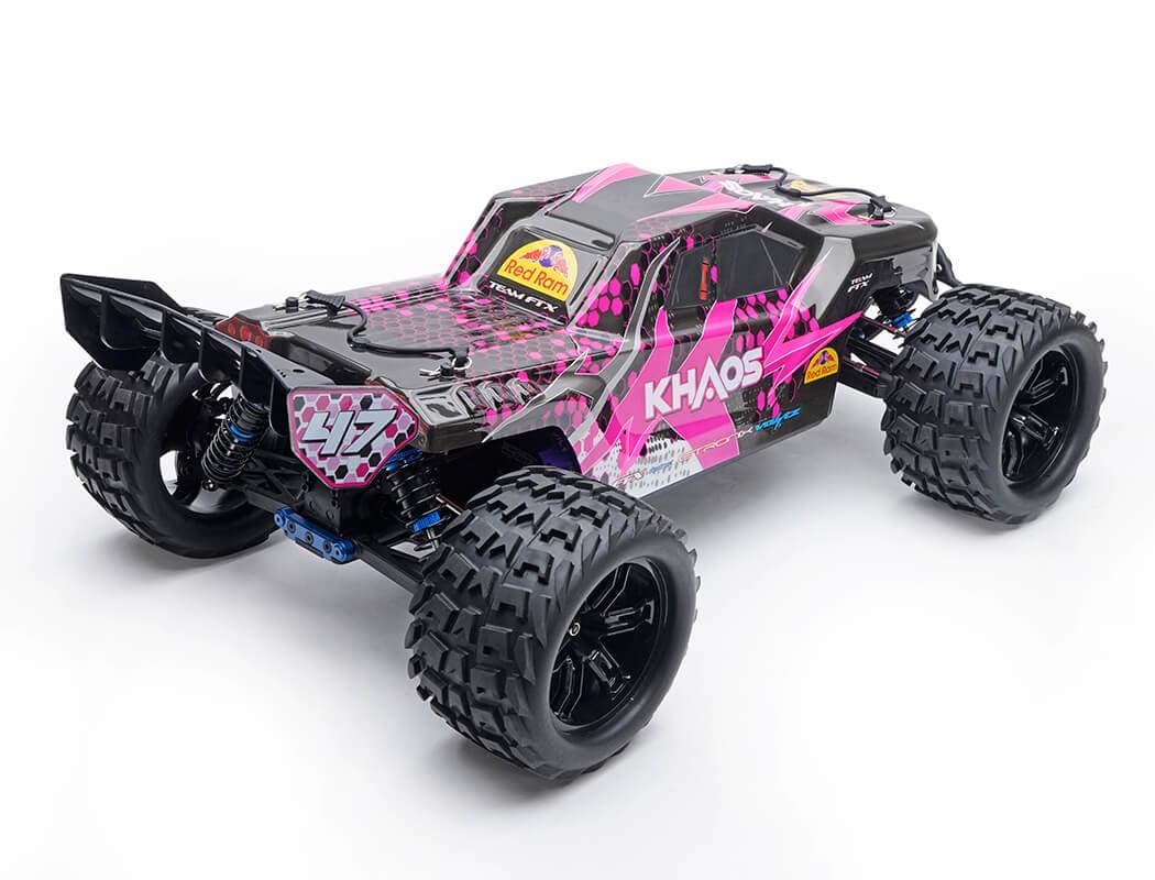 FTX Khaos 1/10 Truggy Tout-Terrain Brushless 3S 4WD – Fushia (FTX5564)