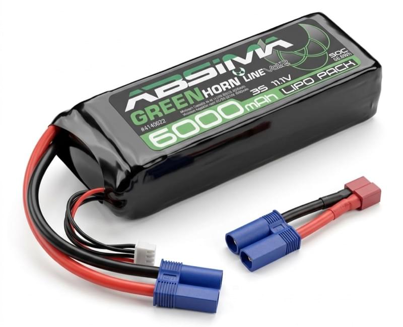 Batterie LiPo 3S bashing 11,1V-50C 6000mAh EC5 et Dean T
