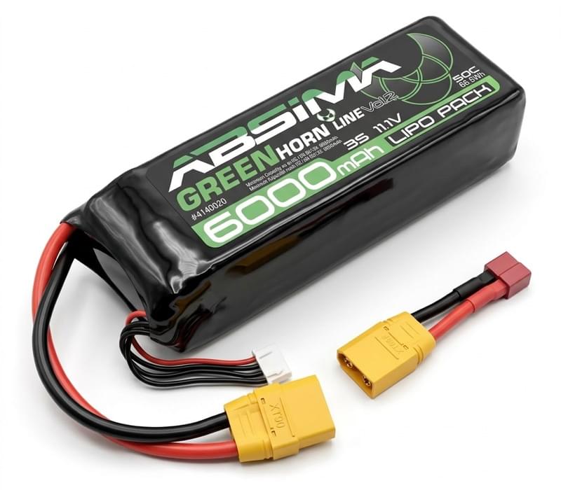 Batterie LiPo 3S 11,1V bashing 50C 6000mAh XT90 et Dean T