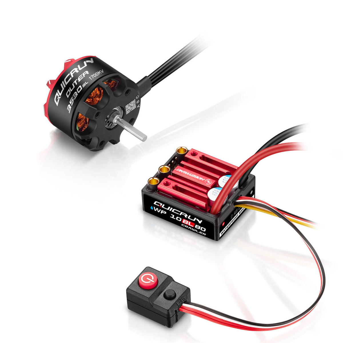 Combo brushless crawler Hobbywing QuicRun WP10BL80-G2 + Outer 3530SL 1700 kV
