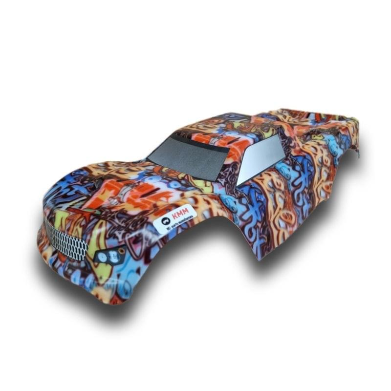 Carrosserie KMM incassable graffiti pour TRAXXAS Wide-MAXX - KMM001002GR - Breizh Modélisme.