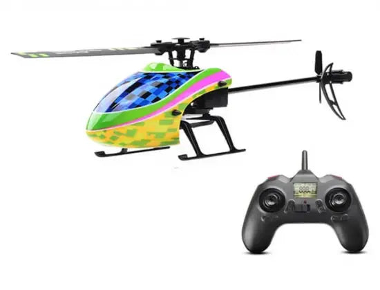 Hélicoptère RC Mono rotor Kootai F03 4 voies Flybarless jaune vert