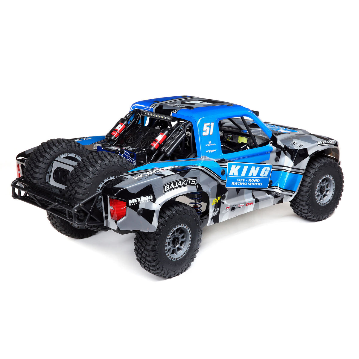 Losi Super Baja Rey 2.0 King Shocks 1/6 4x4 brushless 8S RTR bleu – LOS05021T2 - Breizh Modélisme.