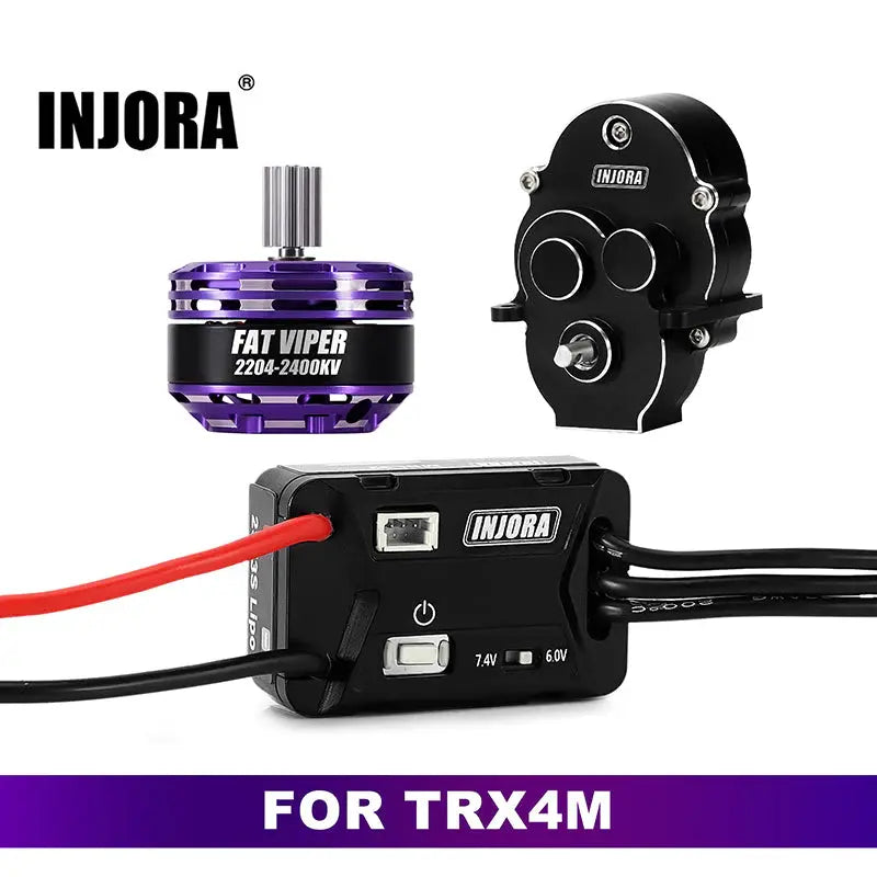 ESC brushless étanche MBL32 G2 et moteur 2204 Fat Viper pour 1/18 TRX4M - MBL32G2-INM17 - Breizh Modélisme.