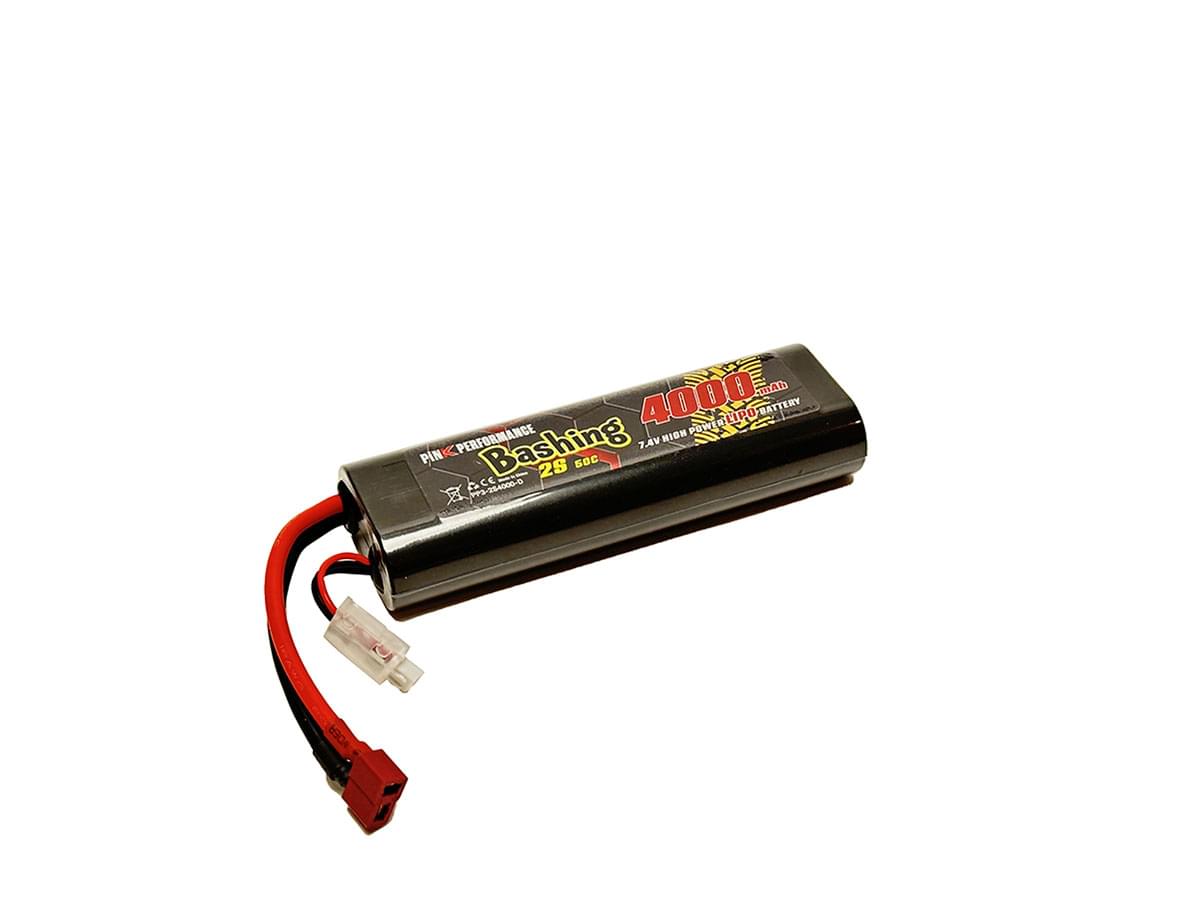 Batterie lipo 2S Bashing 7.4V 4000mAh 50C - PP3-2S4000-D - Breizh Modélisme.