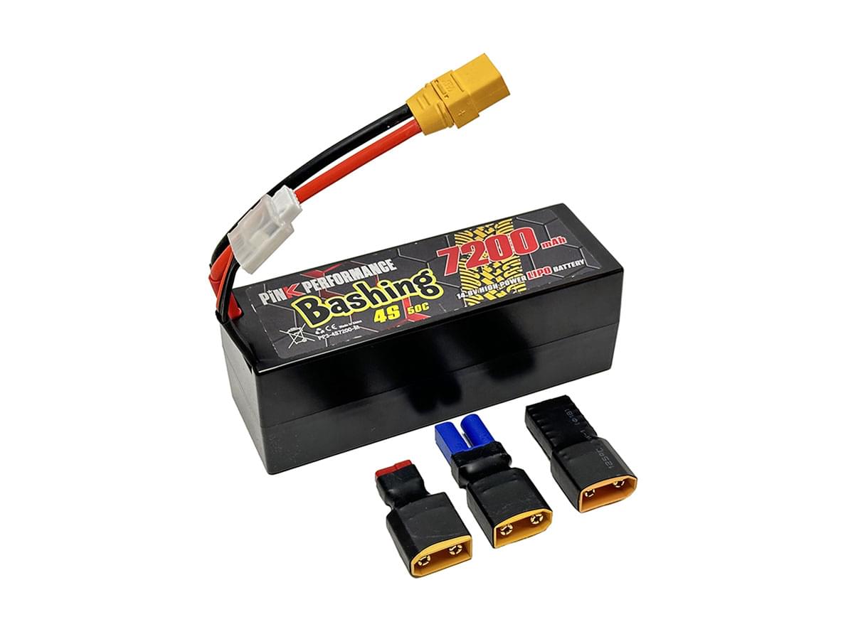 Batterie lipo 4S Bashing 14,8V 7200mAh - PP3-4S7200-M - Breizh Modélisme.