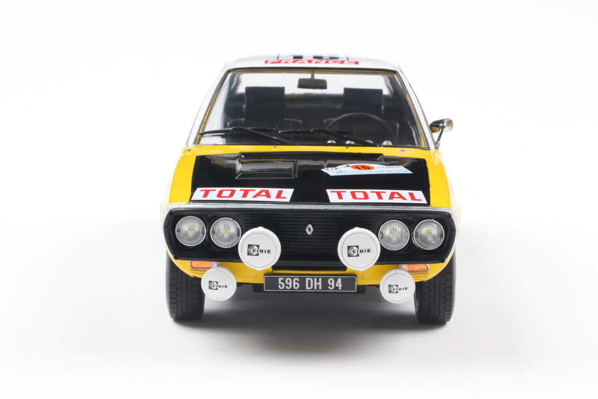 Solido S1803709 Voiture miniature collection 1/18 Renault 17 Ph.1 – Rallye du maroc – 1976