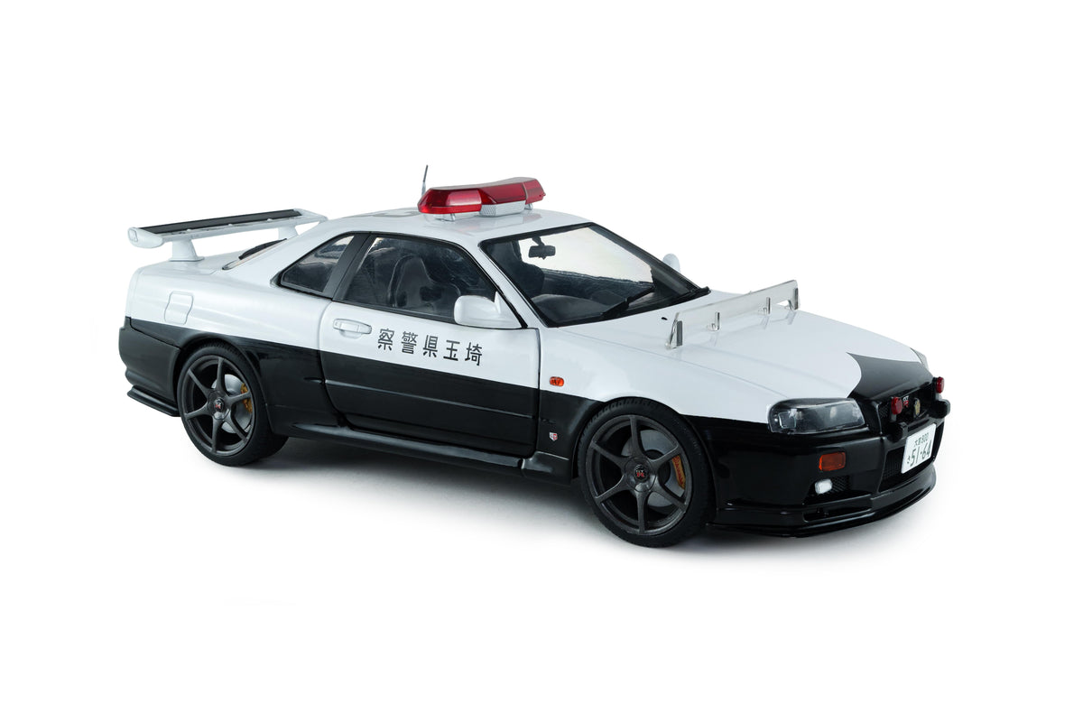 Solido S1804317 Voiture miniature collection 1/18 Nissan Skyline GT-R (BNR34) Police Japon 1999 - Breizh Modélisme.