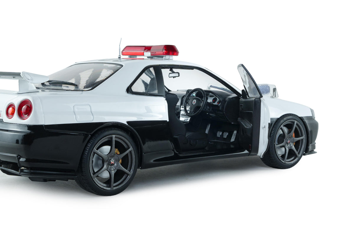 Solido S1804317 Voiture miniature collection 1/18 Nissan Skyline GT-R (BNR34) Police Japon 1999 - Breizh Modélisme.