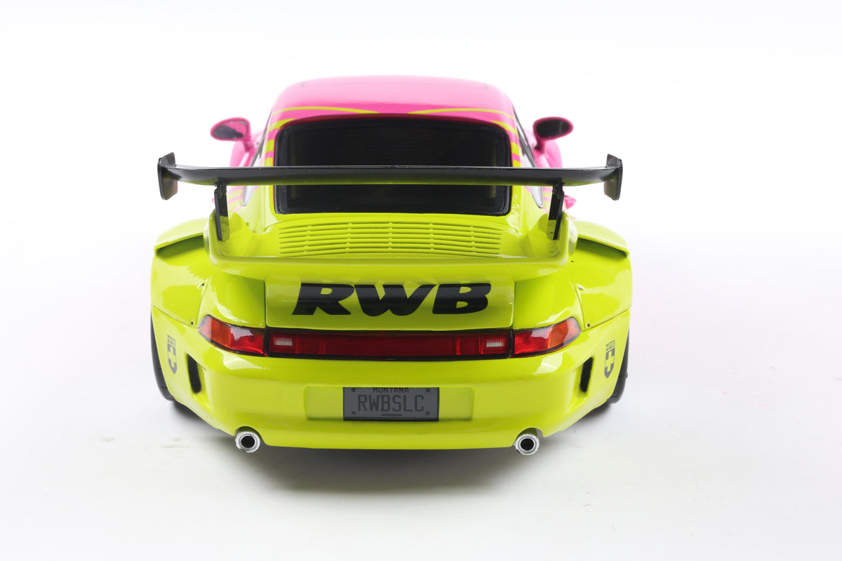 OCCASION Solido S1808510 Voiture miniature collection 1/18 Porsche 911 RWB BodyKit 2024 Pink - Breizh Modélisme.