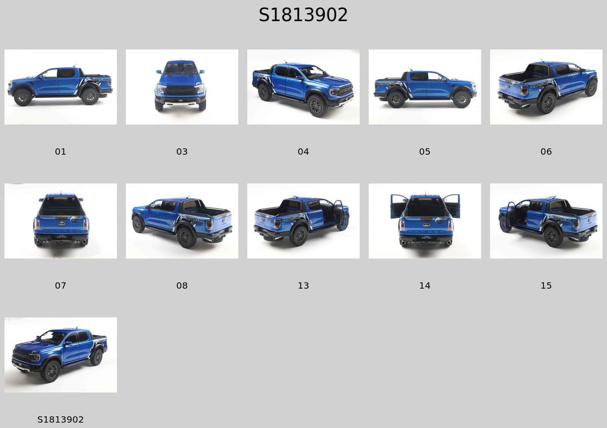 Solido S1813902 Voiture miniature collection 1/18 Ford Ranger Raptor – bleu Raptor – 2024