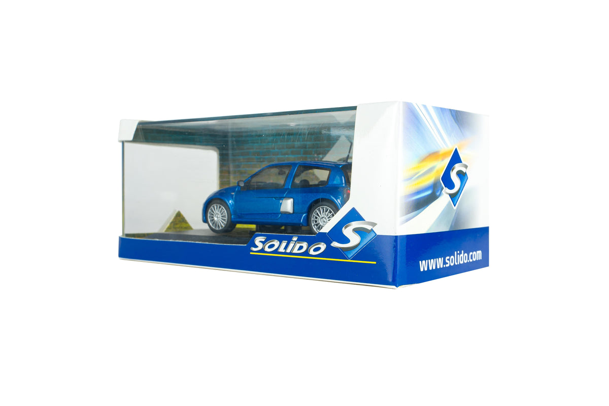 Voiture miniature 1/43 Renault Clio V6 Ph 2 2003 Blue Solido S4318101
