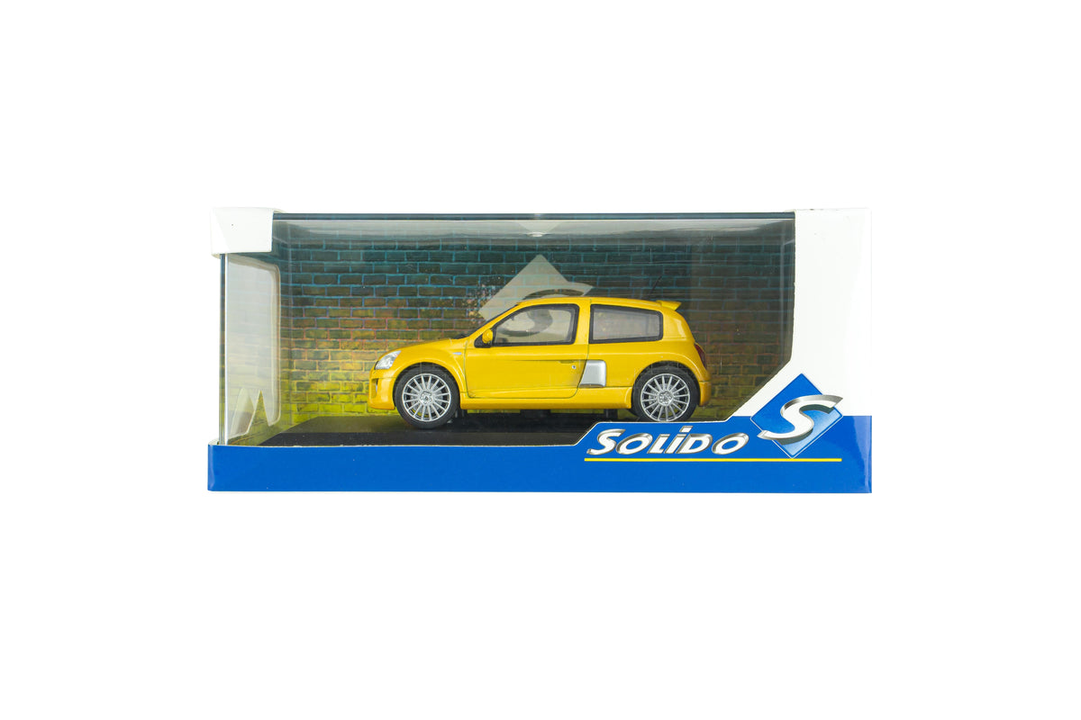 Voiture miniature 1/43 Renault Clio V6 Ph 2 2003 Jaune Sirius Solido S4318102