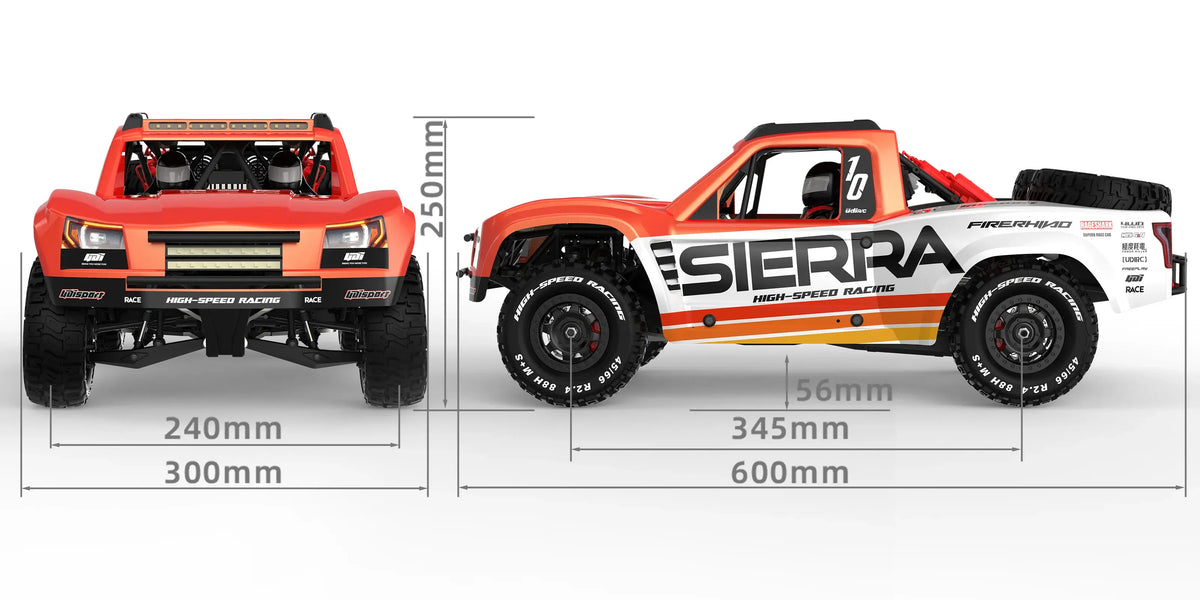 Short course UDI RC Sierra MAX 1/10 Brushless RTR 4WD UD1002 - Breizh Modélisme.