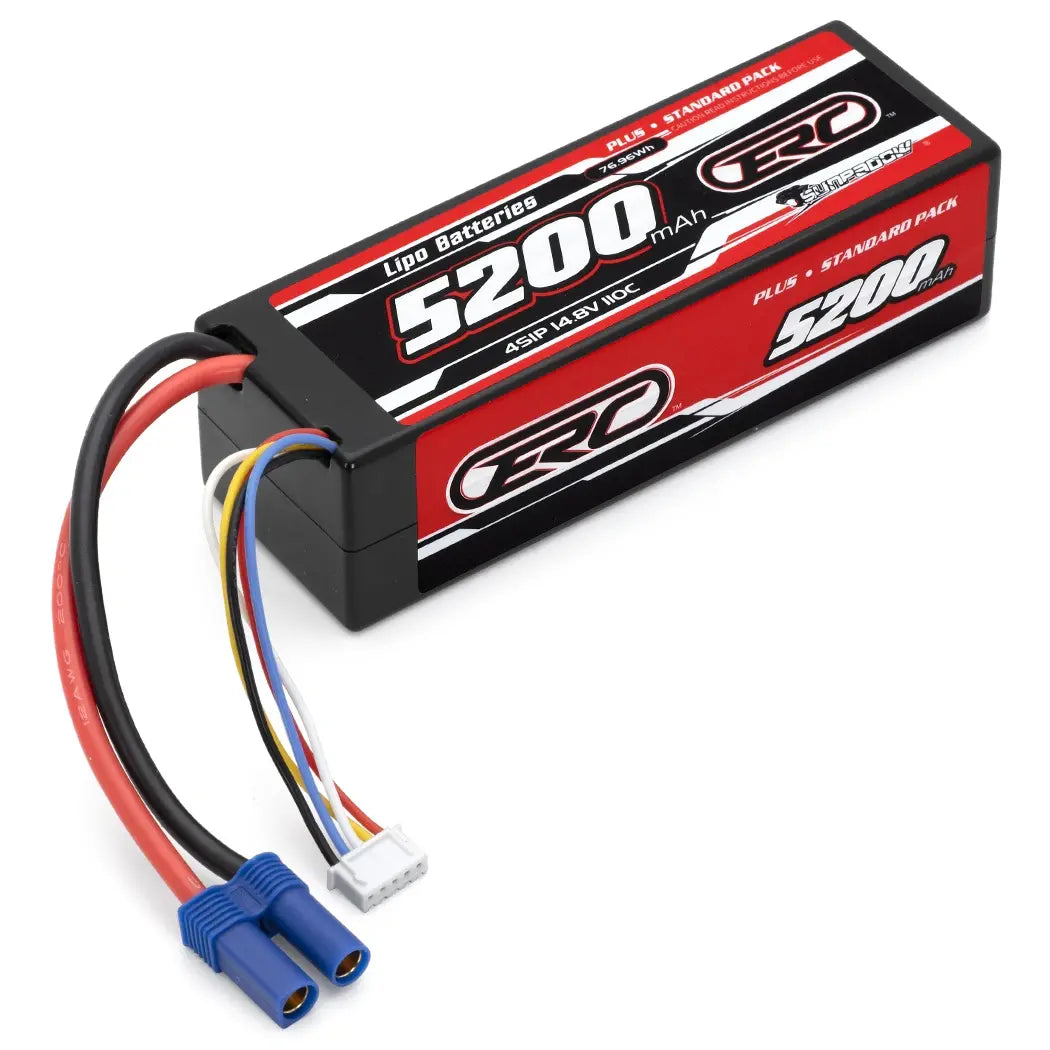 Batterie LiPo 14,8V 5200mAh 110C 4S2P EC5 - SW256411 - Breizh Modélisme.