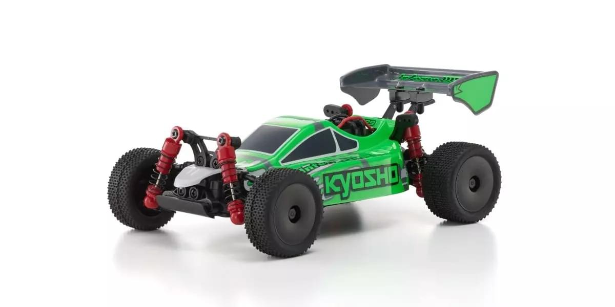 Buggy RC Kyosho Mini-Z MB010 Inferno MP9 TKI3 4WD Readyset 1/28 Blanc/Vert