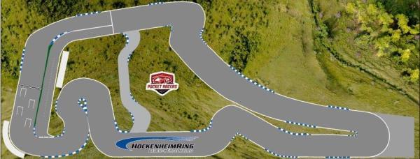 Circuit de course Pocket Racer 1/64 - Taille 300x115cm