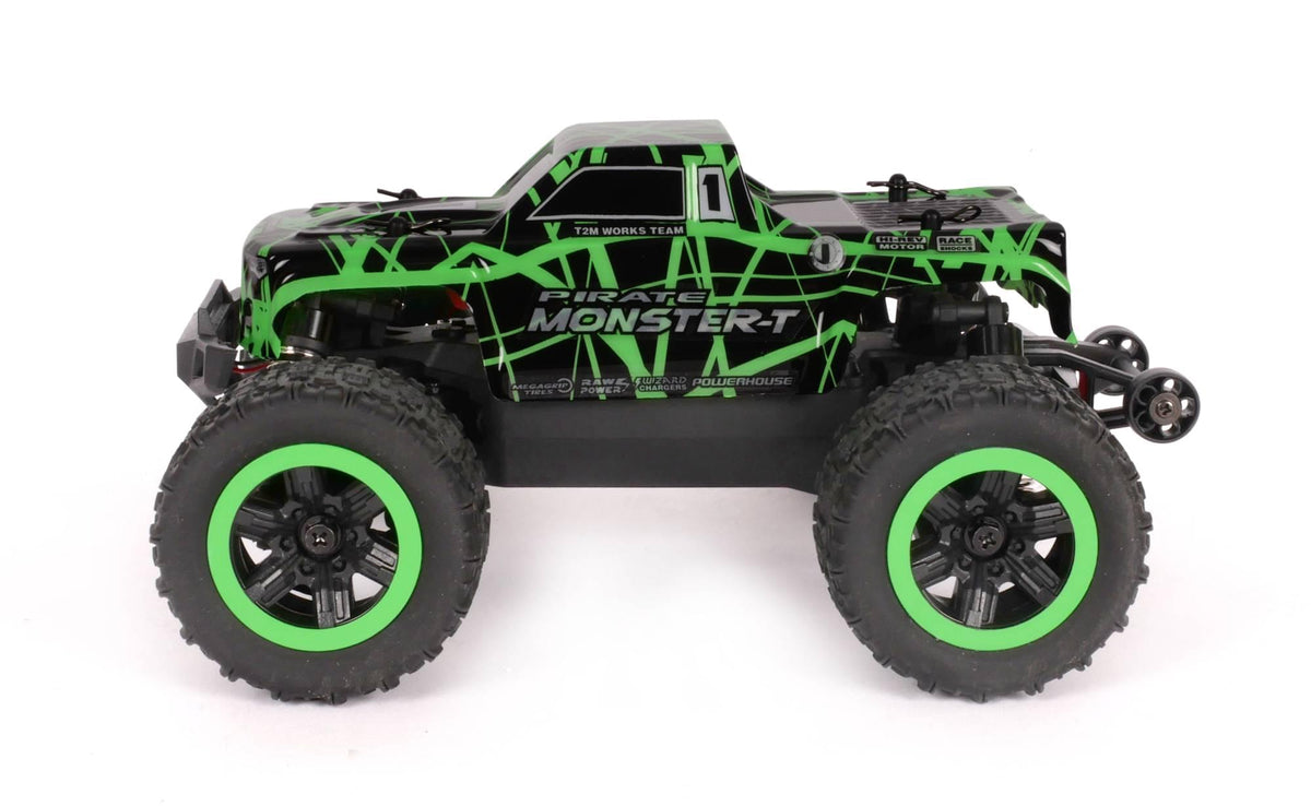 T2M T4992GR Pirate Monster-T vert RC électrique 1/18