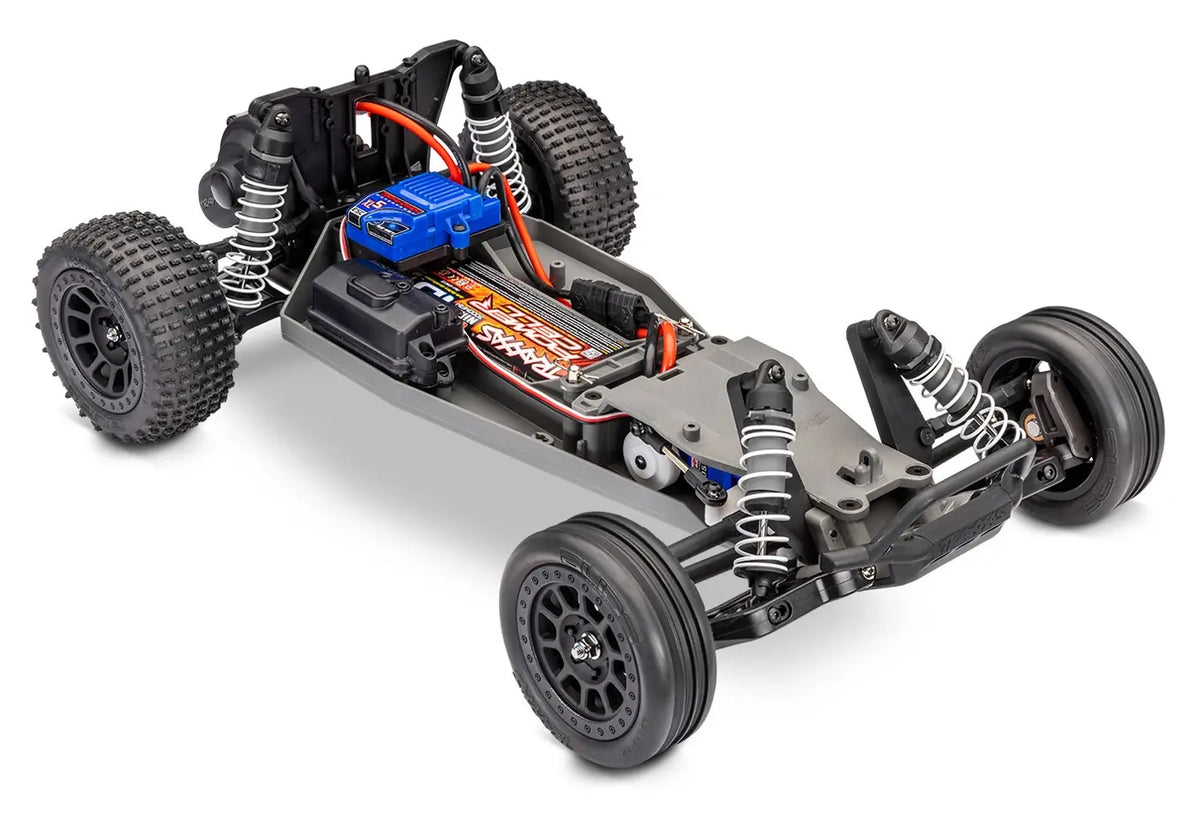 Traxxas Bandit 4x2 charbon avec accu et chargeur usb - 24254-8 bleu