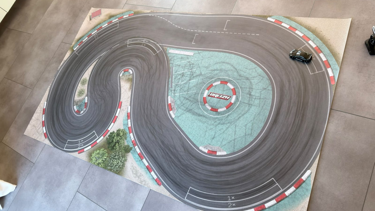 Piste de drift pour voitures 1/64 - 200 x 300cm