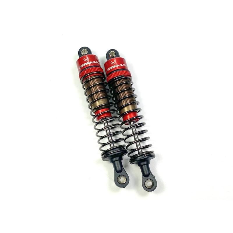 2 Amortisseurs standard en aluminium 75mm pour voitures RC 1/10 - Absima 2330042 - Breizh Modélisme.