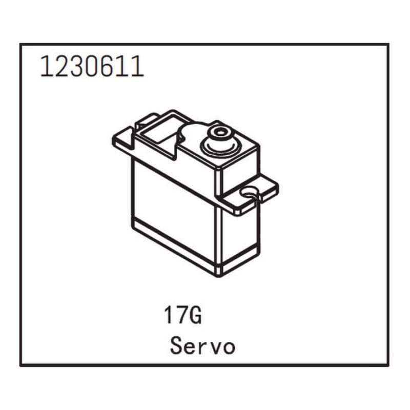 Mini Servo 17g Sherpa Absima - 1230611 - Breizh Modélisme.
