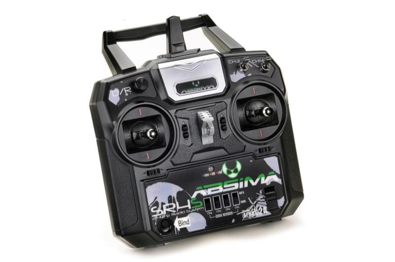 Radio 4 voies SR4S" Stick 2.4GHz avec récepteur pour Voitures RC - Breizh Modélisme.