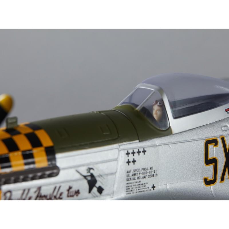 Avion RC 750mm P-51D Mustang Warbird PNP kit DB003PG - Breizh Modélisme.
