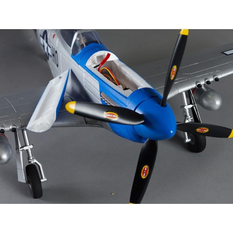 Avion RC 750mm P-51D Mustang Warbird PNP kit DB004PB - Breizh Modélisme.