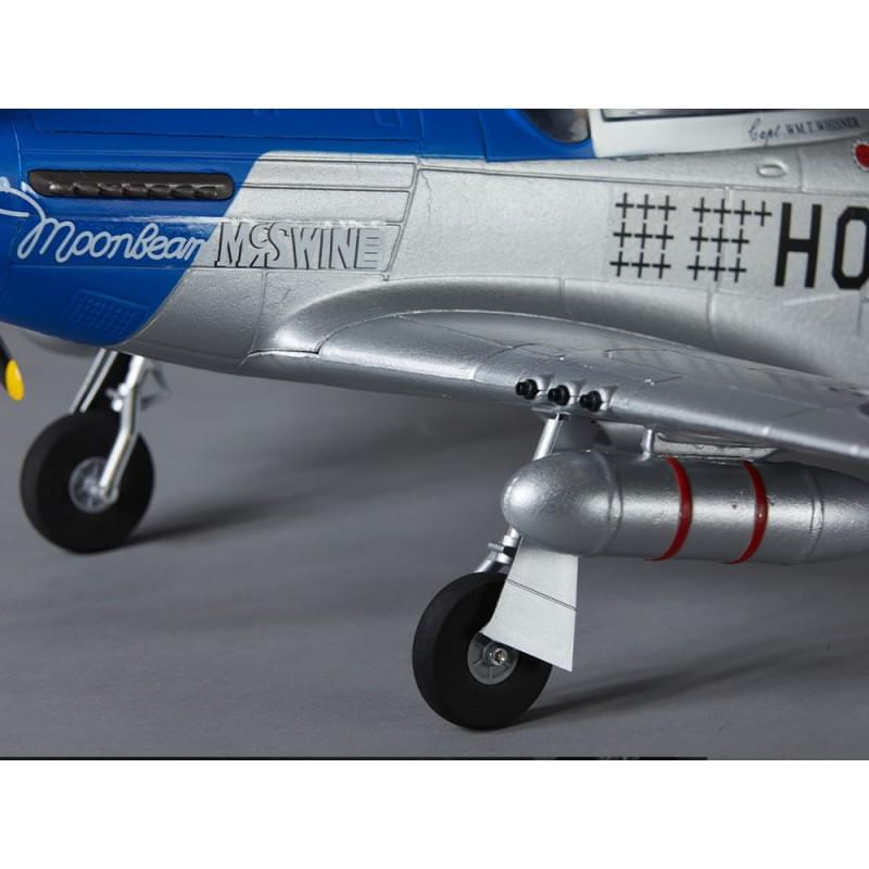 Avion RC 750mm P-51D Mustang Warbird PNP kit DB004PB - Breizh Modélisme.
