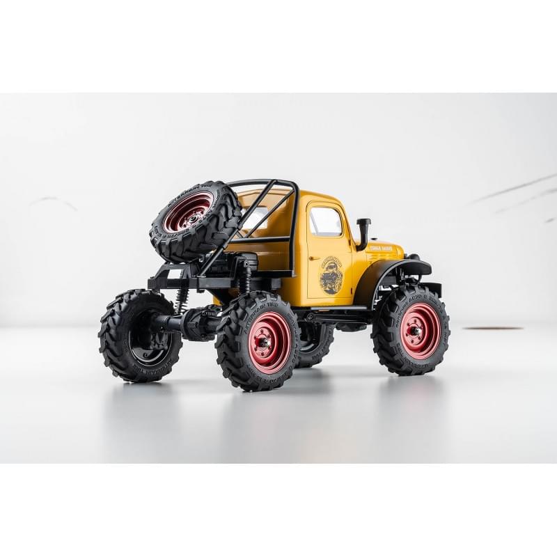 Petit crawler FMS 1/24 Power wagon V2 FCX24 jaune Prêt à rouler 12401 - Breizh Modélisme.