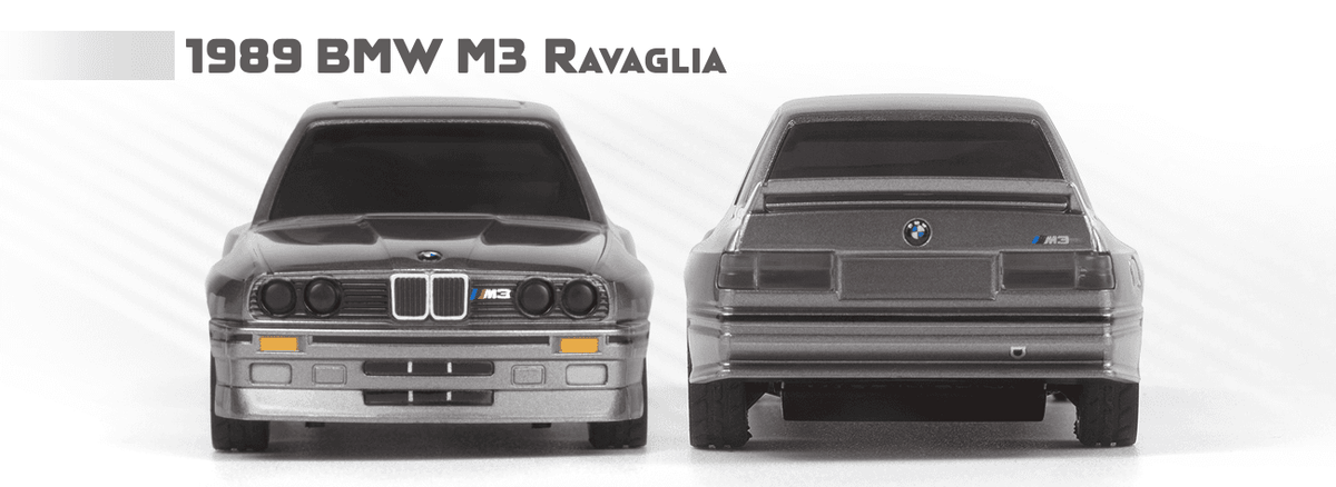 HPI 1/64 nano TTR 1989 BMW M3 E30 Ravaglia RTR-X 160991 grise