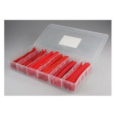 Coffret Gaine Thermo-rétractable Rouge - Breizh Modélisme.